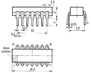 К155ЛЕ1 микросхема фото 2 К155ЛЕ1 микросхема фото 2