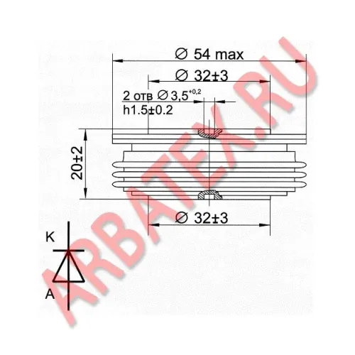 ДЛ133-500-13 диод фото 3 ДЛ133-500-13 диод фото 3