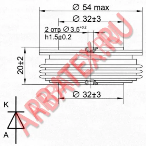 ДЧЛ133-200-11 диод фото 3