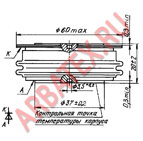 ДЧ143-1000-20-4 диод фото 3 ДЧ143-1000-20-4 диод фото 3