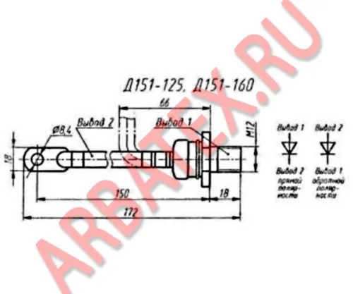 Д151-125-13 диод фото 3 Д151-125-13 диод фото 3
